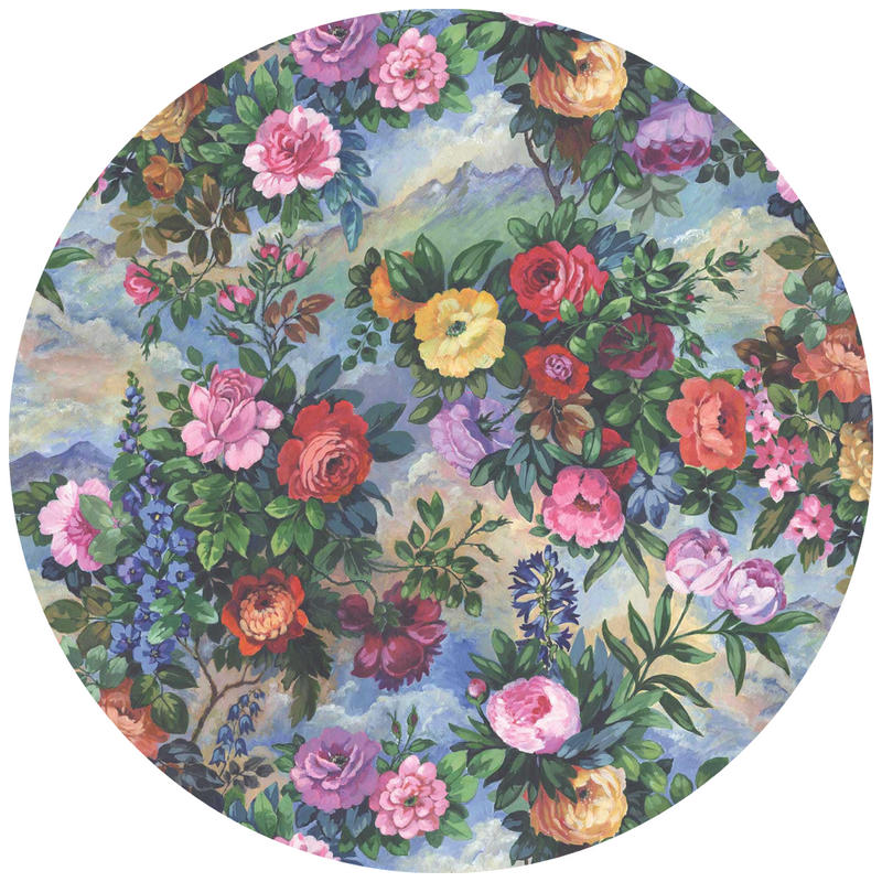 Fantasy Garden Floral Velvet Fabric