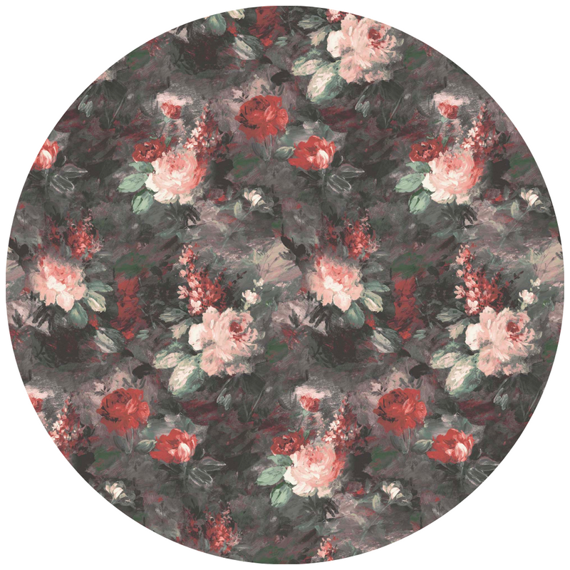 Ditsy Ava Marika  Blush/Rouge Velvet Fabric