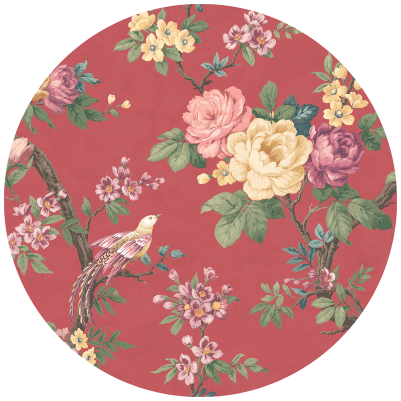 Dawn Chorus Rouge Red Velvet Fabric