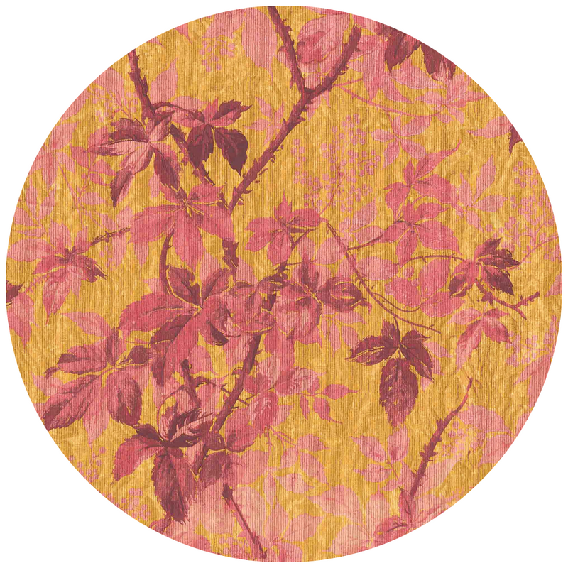 Tropic Sunset Orange Velvet Fabric