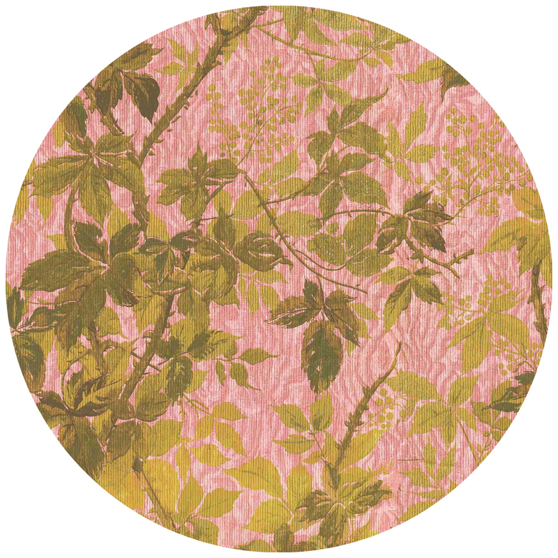 Tropic Sunset Pink Velvet Fabric