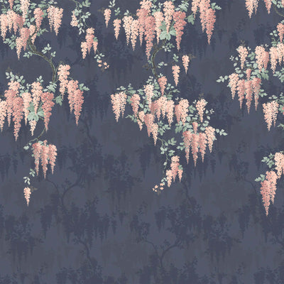 Wisteria Midnight Mint Mural