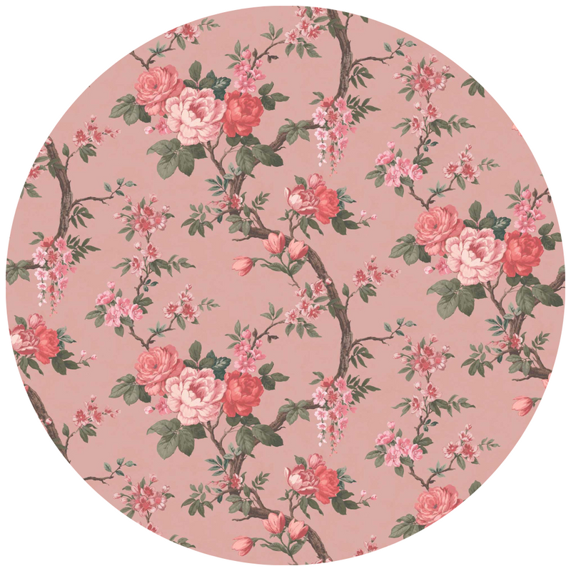 Ditsy Floral Old Rose Velvet Fabric