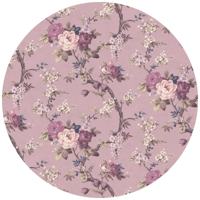 Ditsy Floral Smokey Heather Velvet Fabric