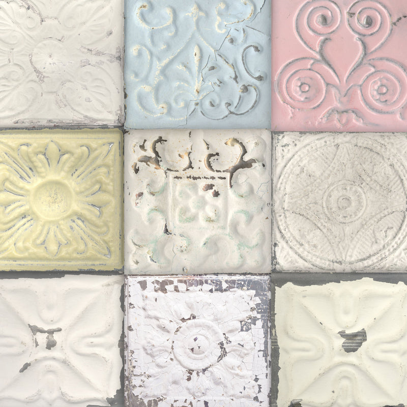 Pastel Tin Tile Wallpaper by Woodchip & Magnolia