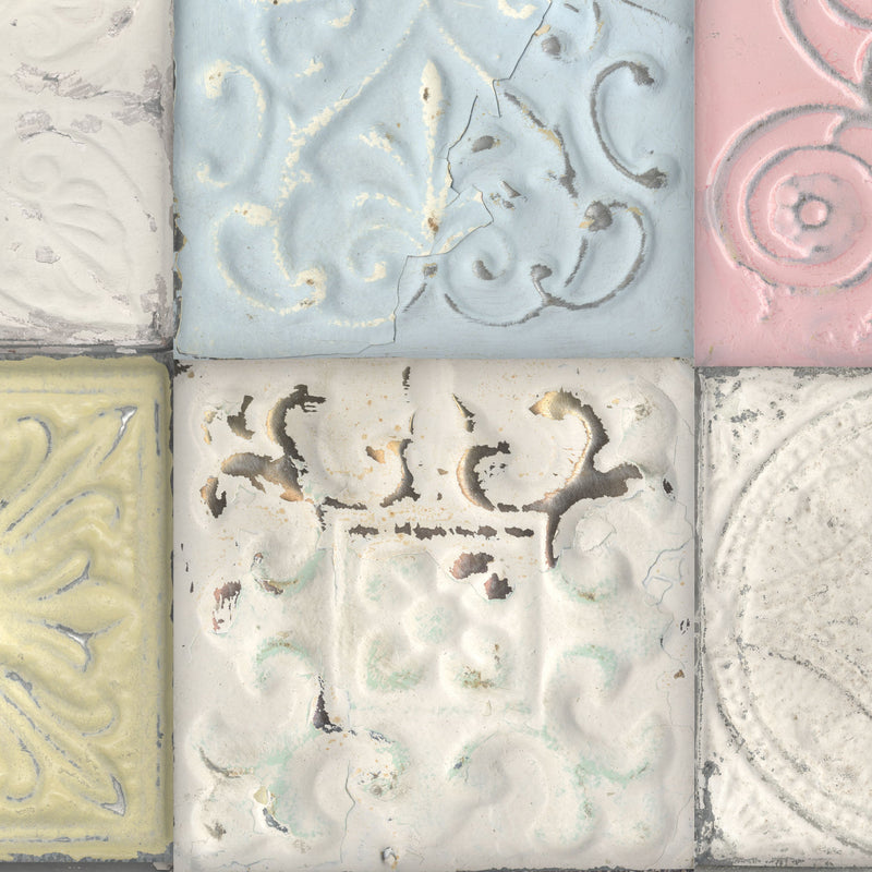 Pastel Tin Tile Wallpaper by Woodchip & Magnolia