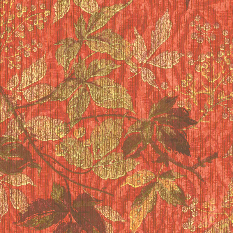 Tropic Coral Red Wallpaper