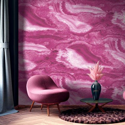 Pink Agate Wall Mural By Woodchip & Magnolia