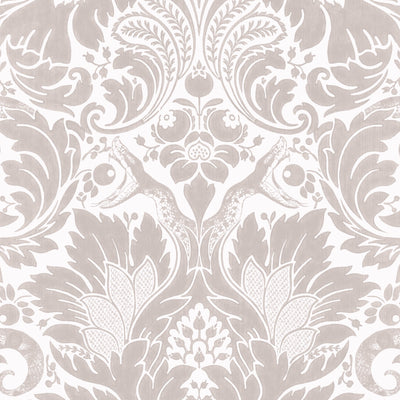 Fearless Stone Damask Wallpaper