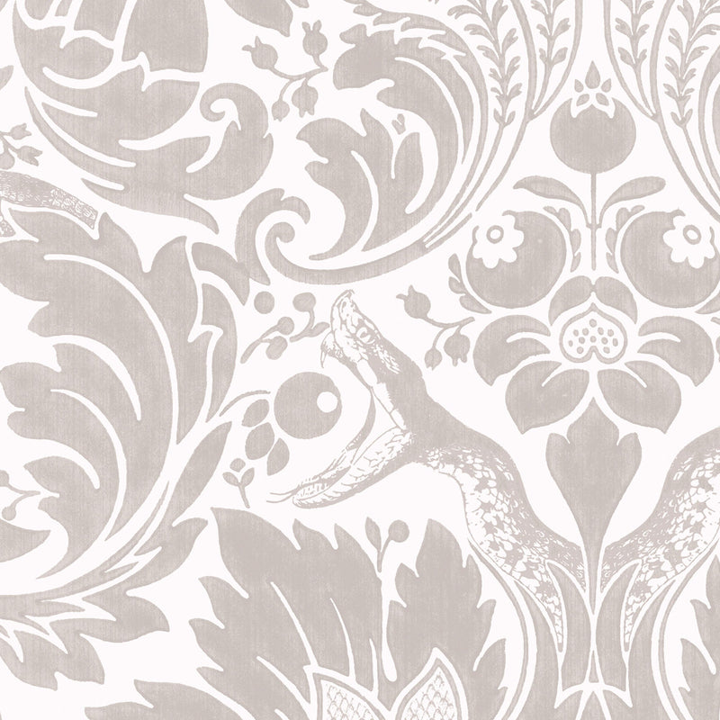 Fearless Stone Damask Wallpaper