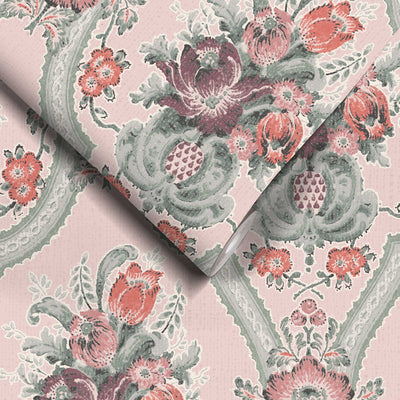 Victoriana Rose Pink Wallpaper