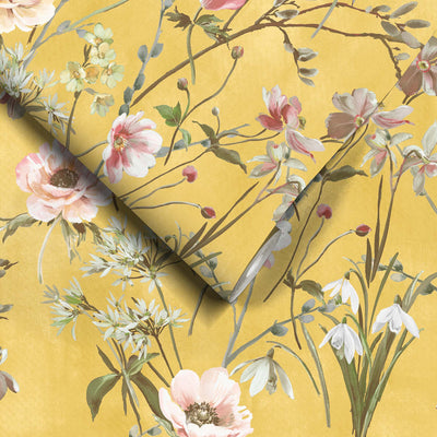 Maytime Sunny Yellow Wallpaper