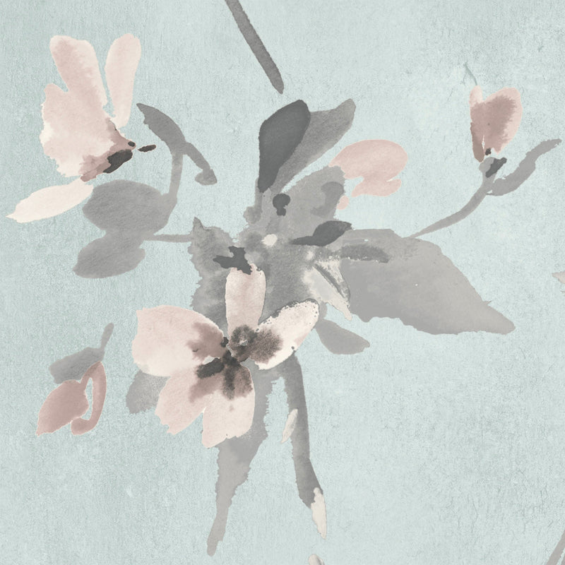 Blossom Duck Egg Blue Wallpaper