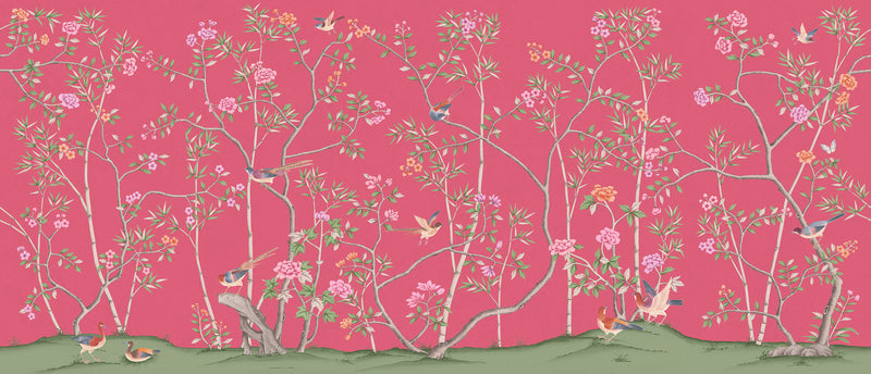 The Garden of Dreams - Fuchsia Mural