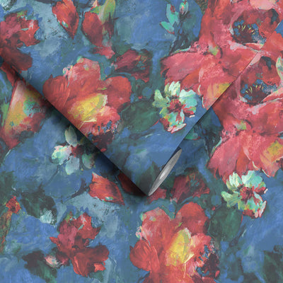 Expressive Floral Wallpaper