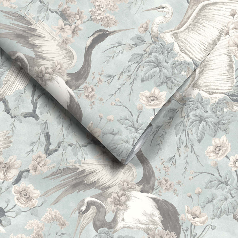 Maurice Duck Egg Blue Wallpaper