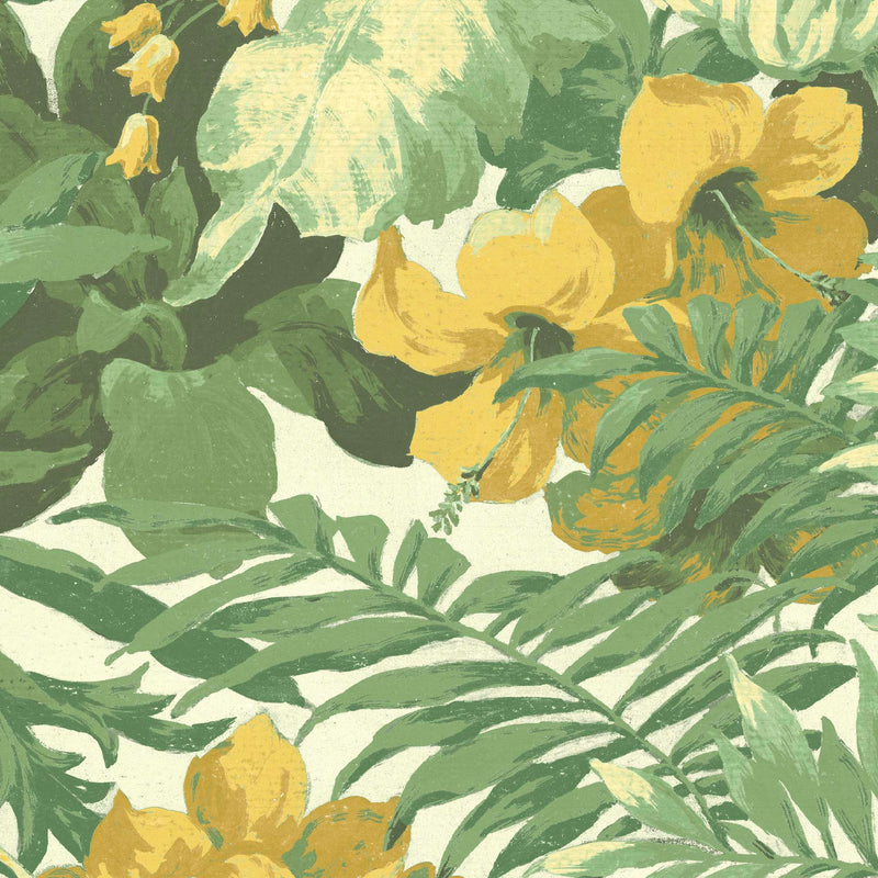 Canopy Moss/Yellow Wallpaper