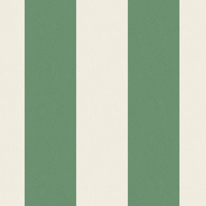 Awning Stripe Green/Magnolia Wallpaper