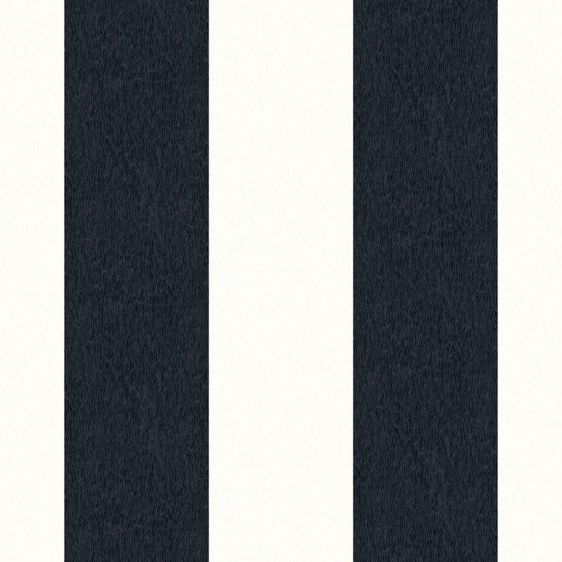 Awning Stripe Monochrome Wallpaper