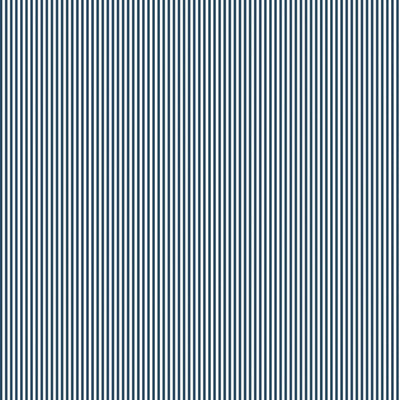 Matchstick Stripe Navy/White Wallpaper