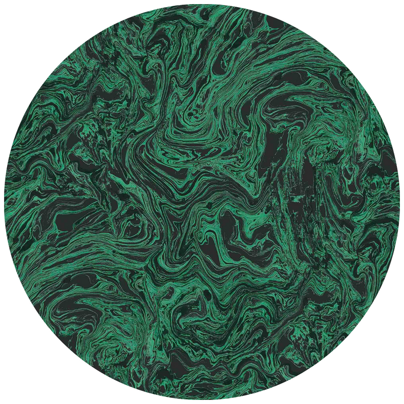 Flow Malachite Linen Fabric