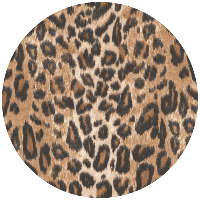 Rapture in True Leopard Linen Fabric