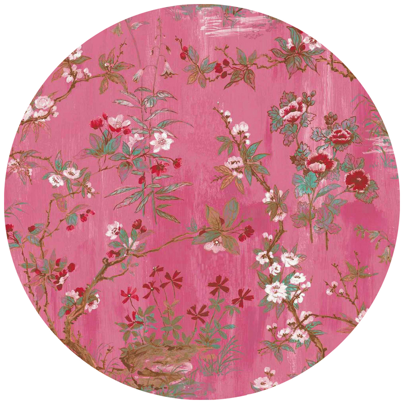 Rivington Pink Linen Fabric