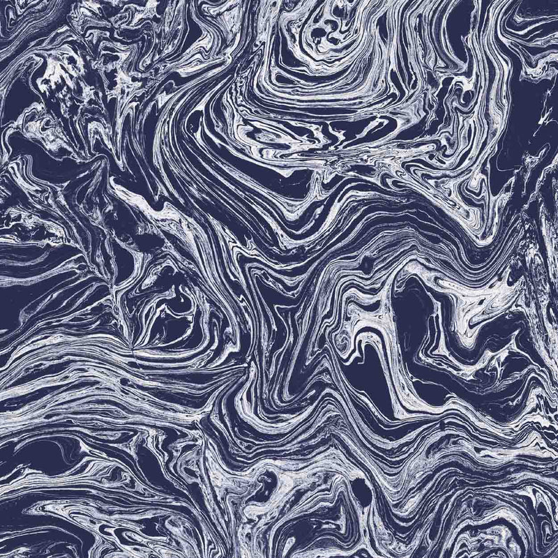 Marbled ink in Petrol