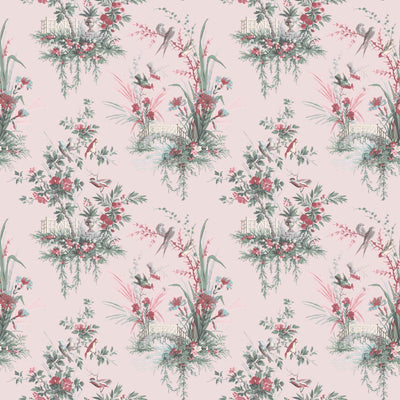 Magical Garden in Pink Wallpaper