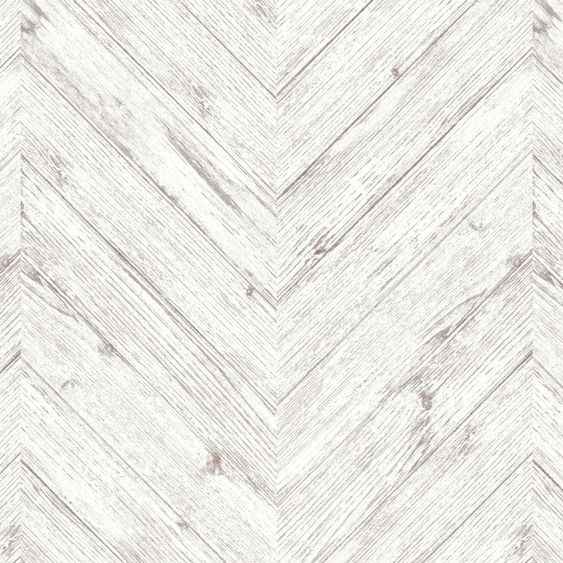 Painted White Chevron Wallpaper